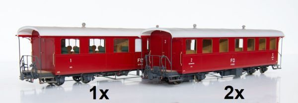 Wagennummer wählbar, Federpuffer, Funktionsfähige Türen, schaltbare LED Wageninnenbeleuchtung, Bremszahnrad System LGB,